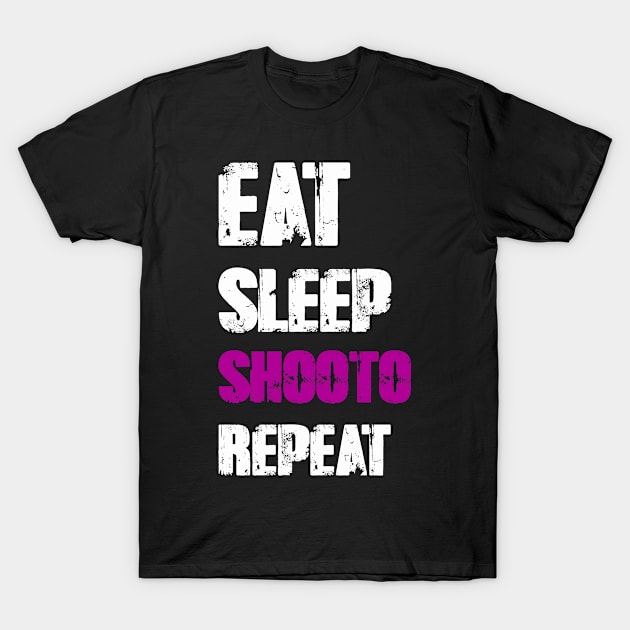 Eat Sleep Shooto Repeat T-Shirt by DesignerMAN